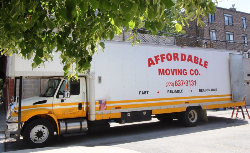 A truck used by our movers in Chicago, IL